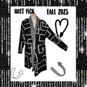 HP!Woman’s Domani 3X plus size new with tags geometric design cardigan